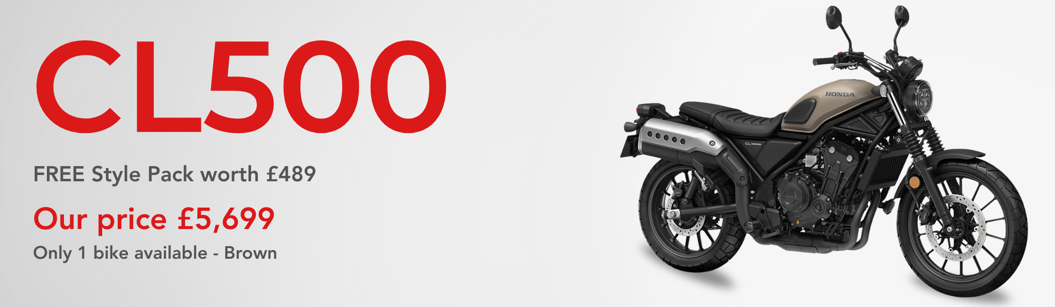 Offers at Honda of Bournemouth | Honda CL500