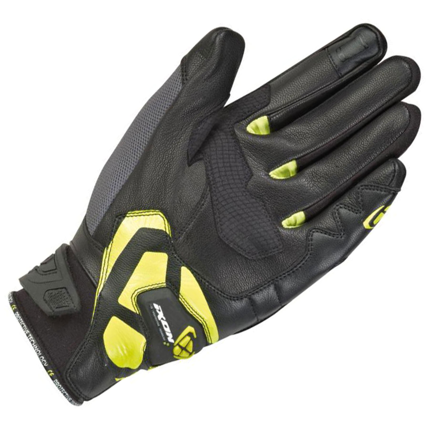 Ixon RS RISE AIR Grey/Black/Bright Yellow Gloves