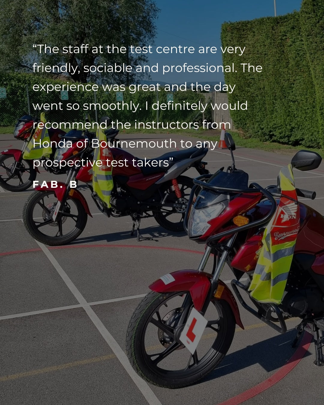 Motorcycle Training in Dorset | Customer Reviews and Success Stories