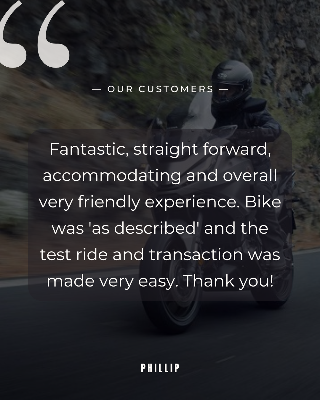 Customer Reviews | Buy New Bikes in Bournemouth | Honda of Bournemouth