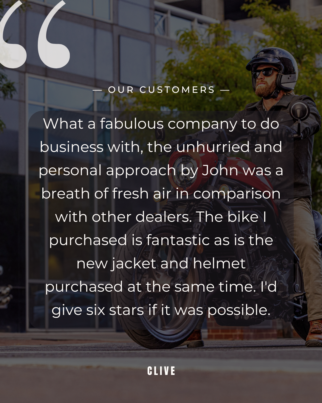 Customer Reviews | Buy New Bikes in Bournemouth | Honda of Bournemouth