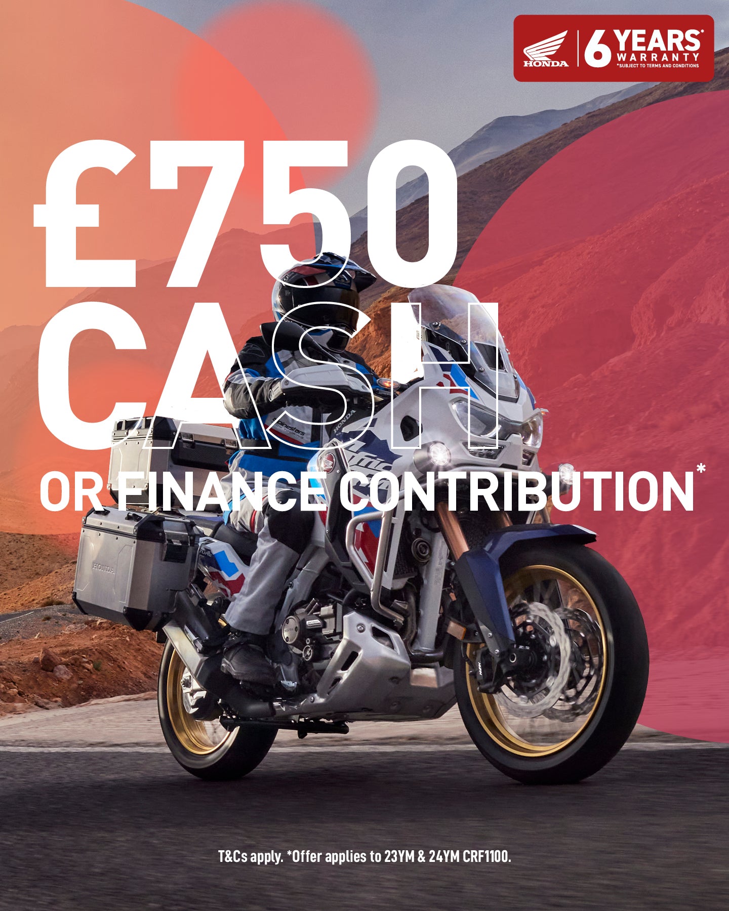 Honda CRF1100, Offers on Motorcycles, Honda of Bournemouth, Winter Honda Offers
