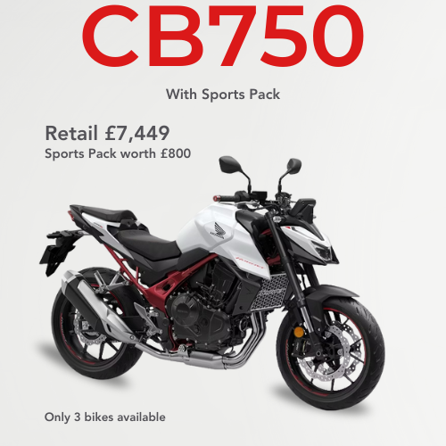 Honda Offers | CB750 Hornet with Sports Pack Fitted | Honda of Bournemouth