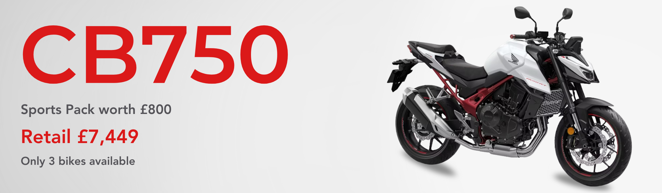 Offers at Honda of Bournemouth | Honda CB750 Hornet