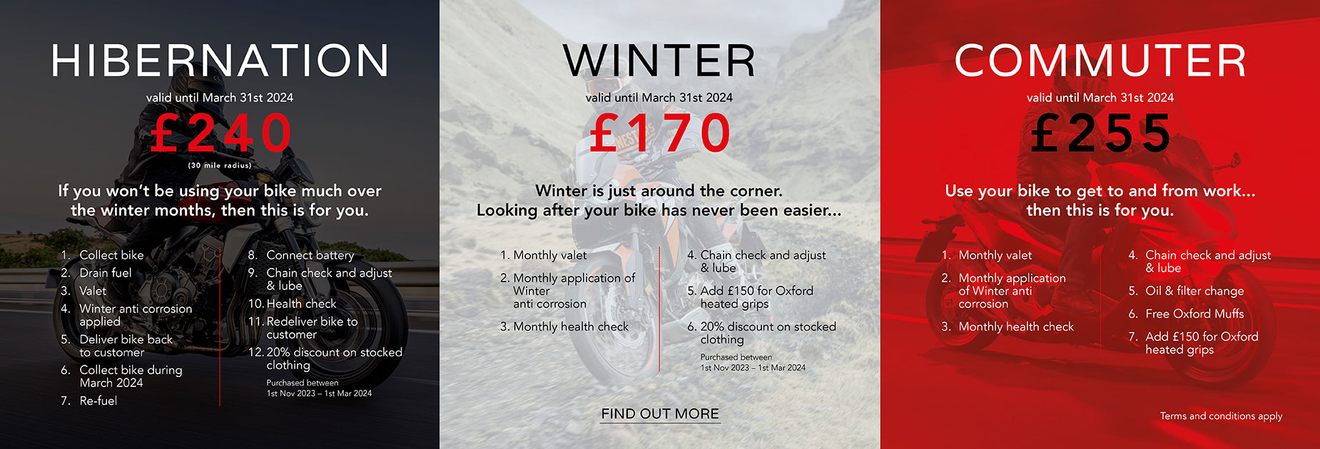 Motorbike Servicing Offers for Winter, Honda of Bournemouth