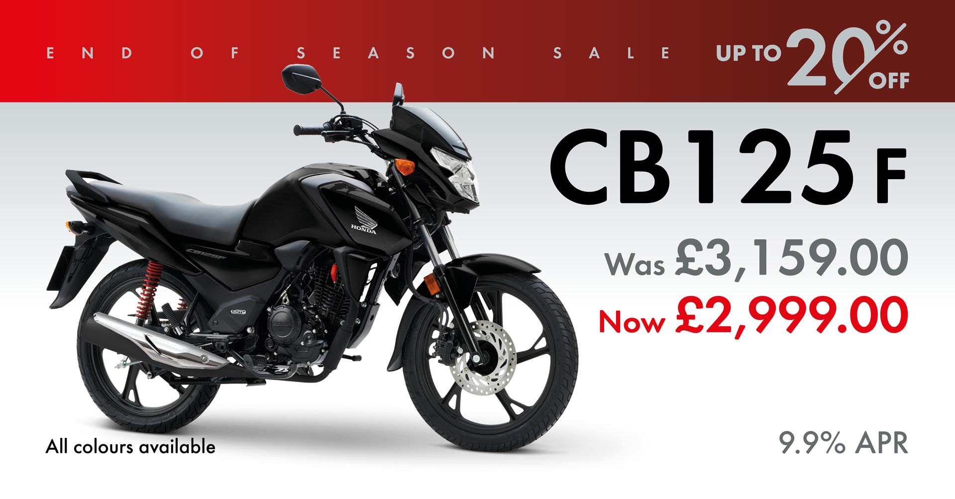 Honda of Bournemouth End of Season Sale New Honda Bikes