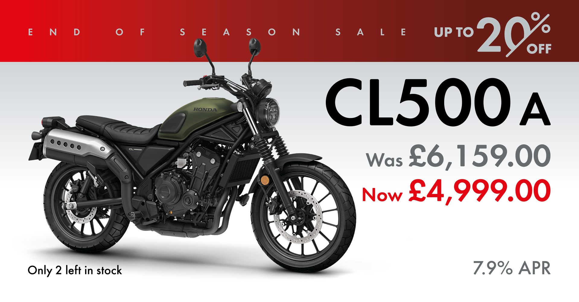 Honda of Bournemouth End of Season Sale New Honda Bikes