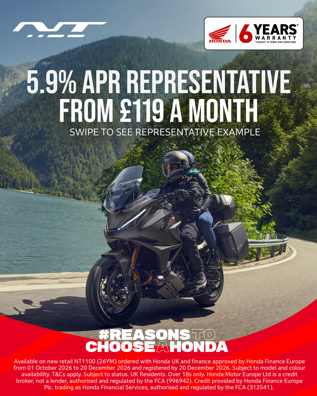 Honda NT1100 Touring Motorcycle | Honda Of Bournemouth