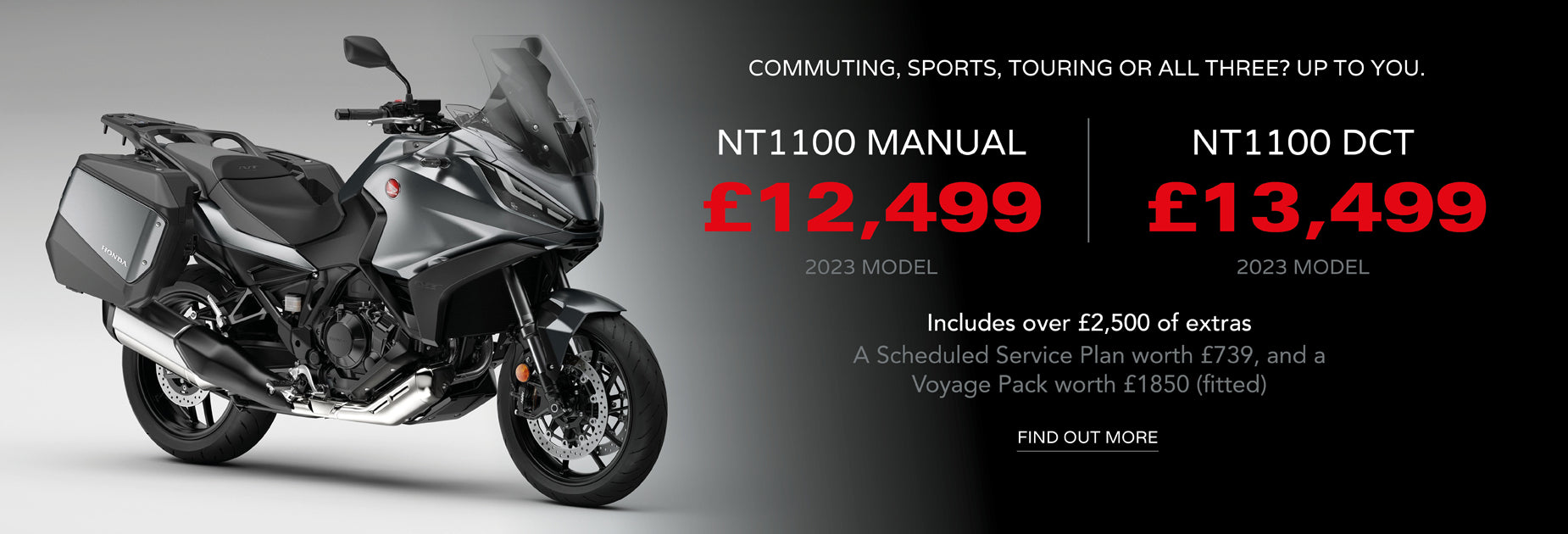 Honda of Bournemouth, New Bikes from Honda, Offers and Deal NT1100