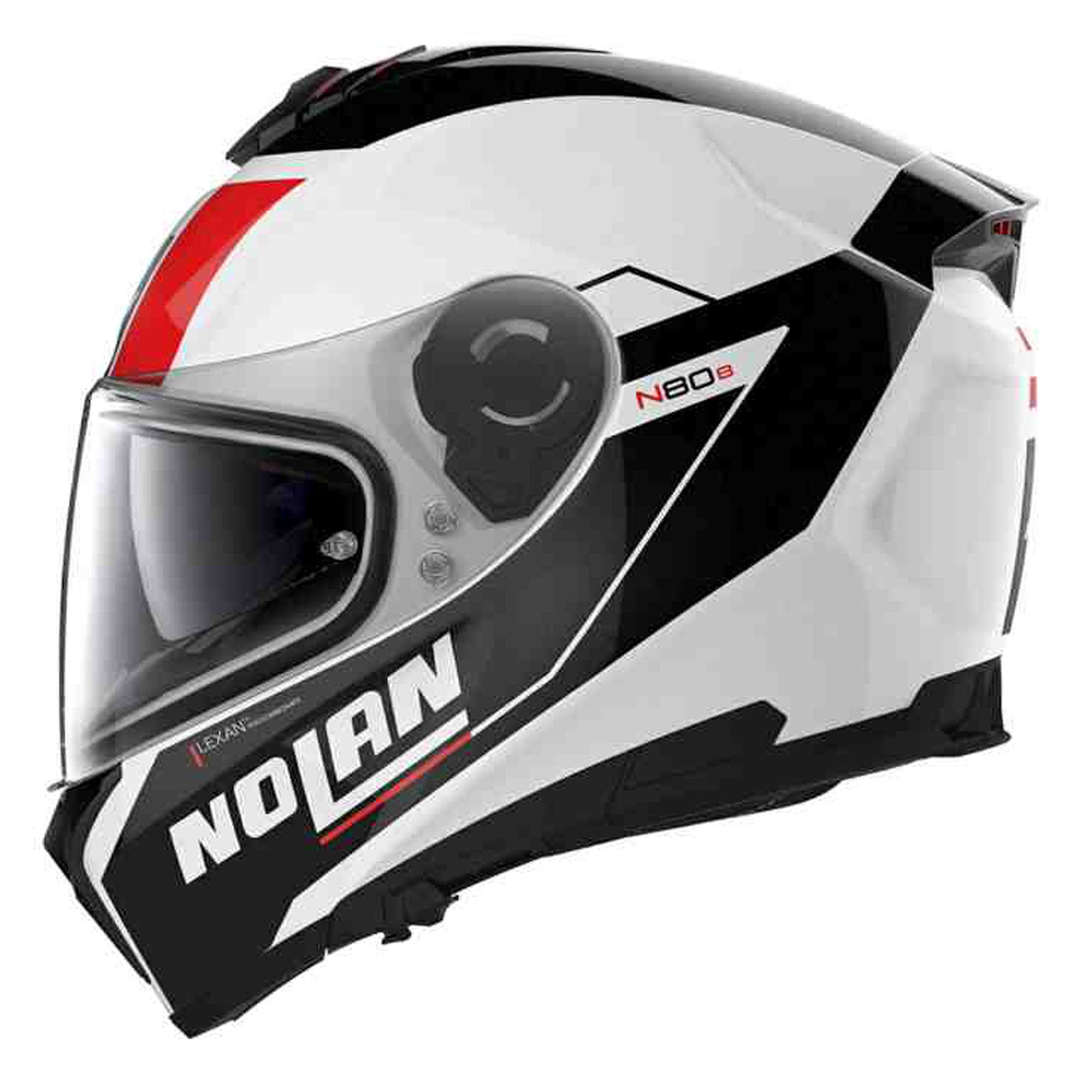 Nolan N80-8 White/Black/Red