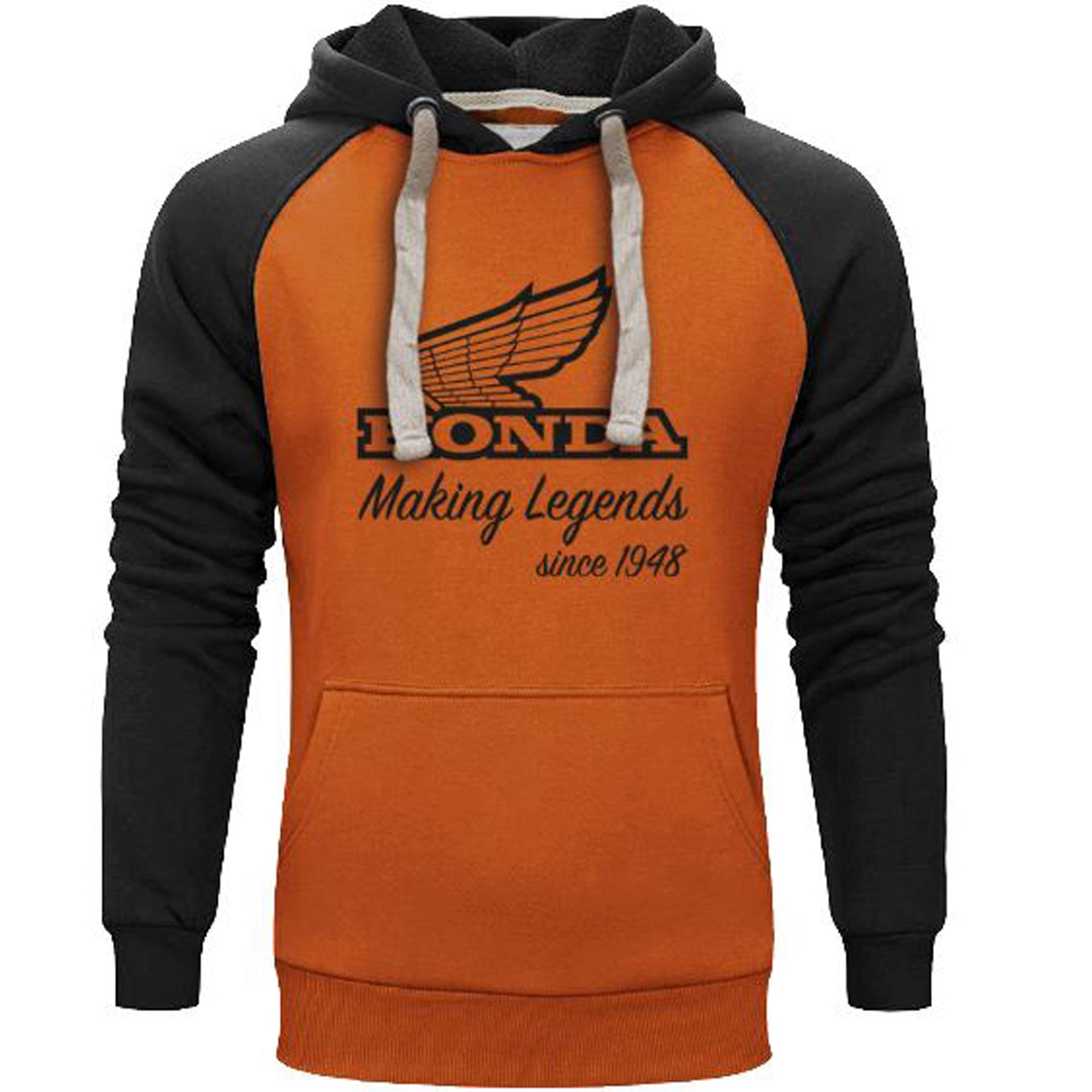 Honda Making Legend Hoodie Black & Orange